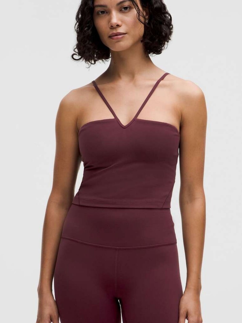 Lululemon Align Strappy Deep-V Tank Top *Light Support A/B Cup Garnet“
